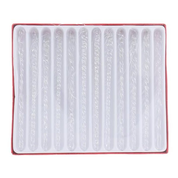 Kurt Adler 12-Piece Glass Icicle Ornament Box Set, 5.5-Inch