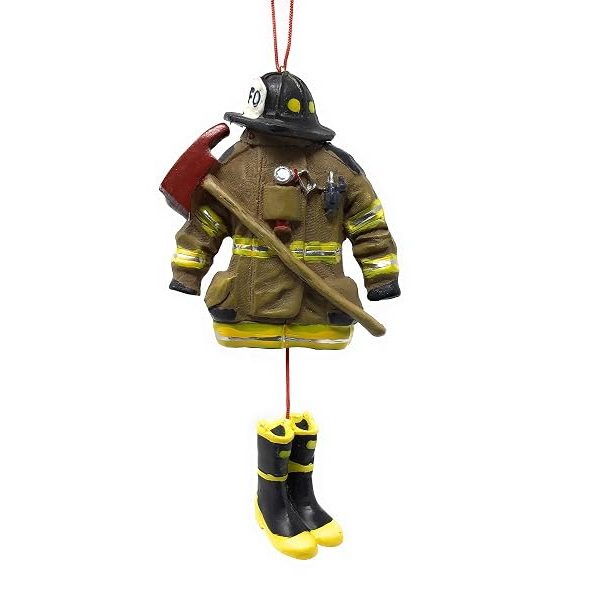 Kurt Adler 4.5- Firefighter Uniform Christmas Ornament