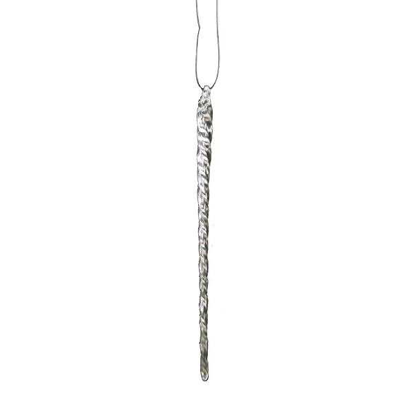 Kurt Adler Glass Icicle Christmas Ornaments 12 Piece