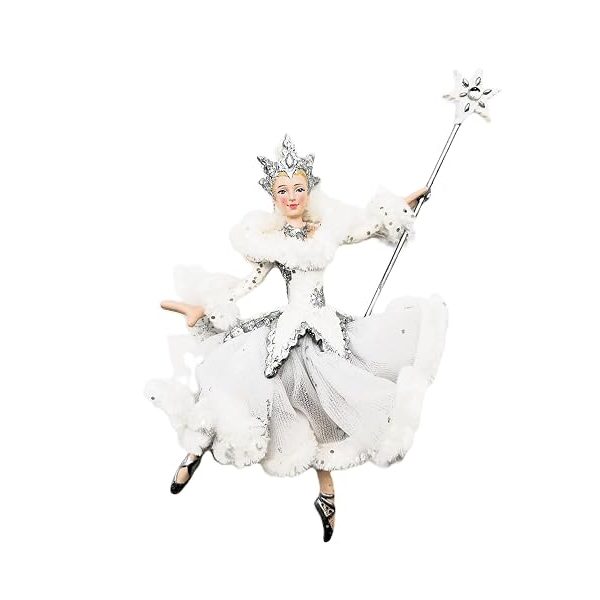 Kurt S. Adler White and Silver Snow Queen Ballerina Ornament C9256 New,Christmas