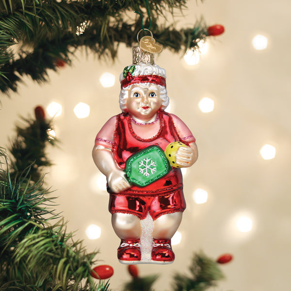 Old World Christmas - Pickleball Mrs. Claus - 10246
