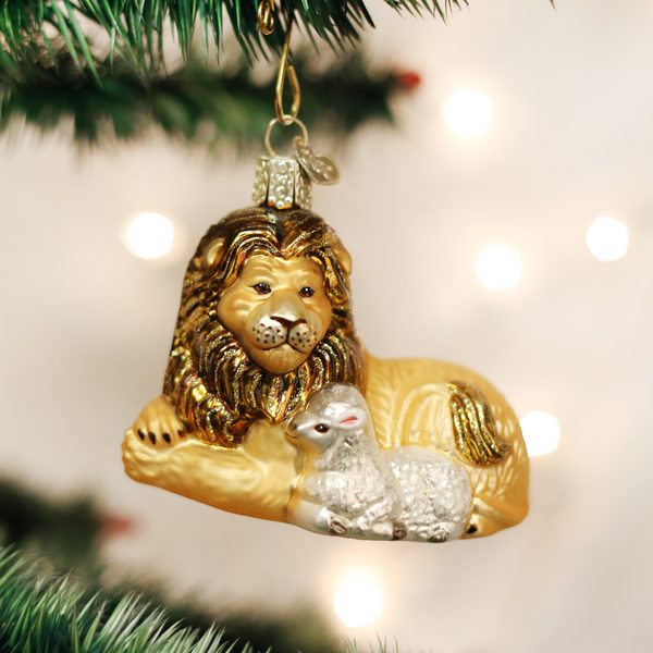 Old World Christmas - Spiritual Gifts Lion and Lamb - 12086