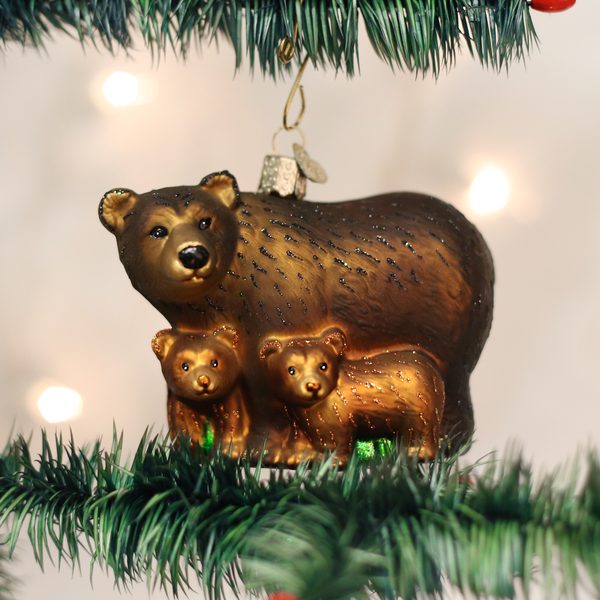Old World Christmas - Bear With Cubs - 12199