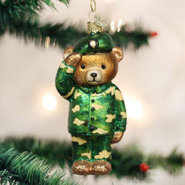 Old World Christmas - Army Bear - 12402