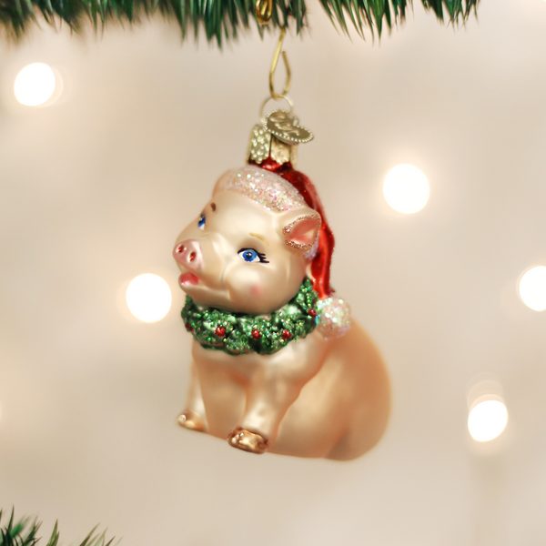 Old World Christmas - Holly Pig - 12420