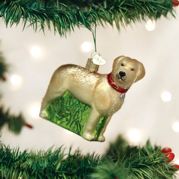 Old World Christmas - Standing Yellow Lab - 12496
