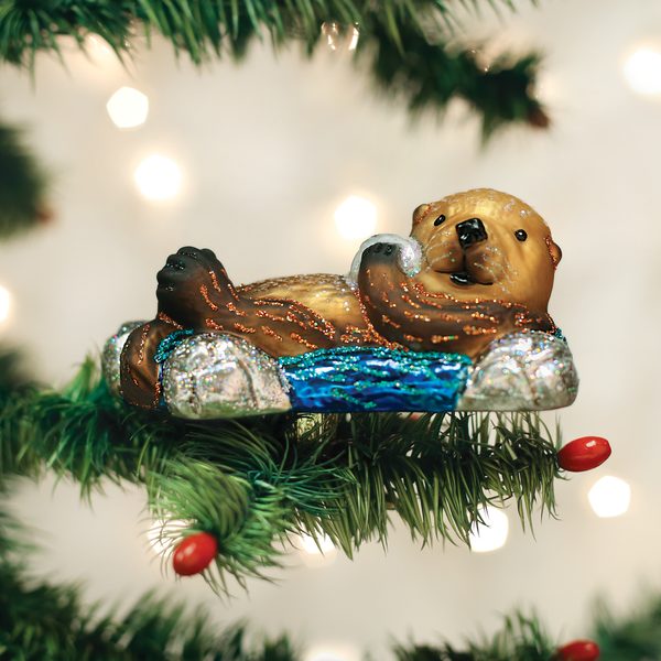 Old World Christmas - Floating Sea Otter - 12506