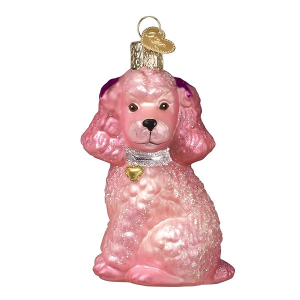 Old World Christmas - Pink Poodle - 12513