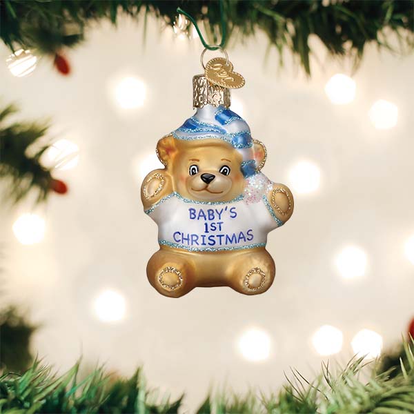 Old World Christmas - Baby Boy's Teddy Bear - 12609