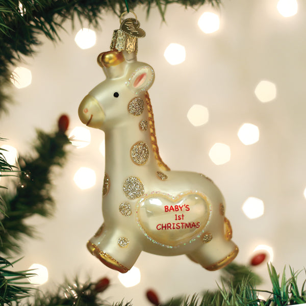 Old World Christmas - Baby's First Christmas Giraffe - 12646