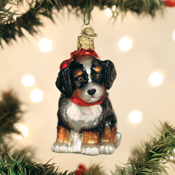 Old World Christmas - Bernedoodle Puppy - 12670
