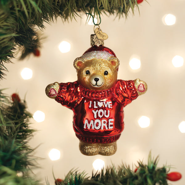 Old World Christmas - I Love You More Bear - 12681