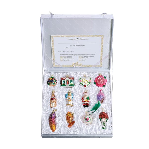 Old World Christmas - Bride's Collection Ornament Box Set 2-Pack - 14010