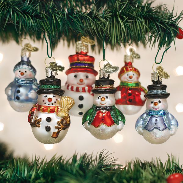 Old World Christmas - Mini Snowman Set - 14022