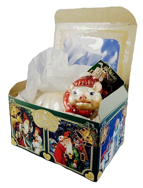 Old World Christmas - 10 Small Gift Cardboard Boxes - 14036