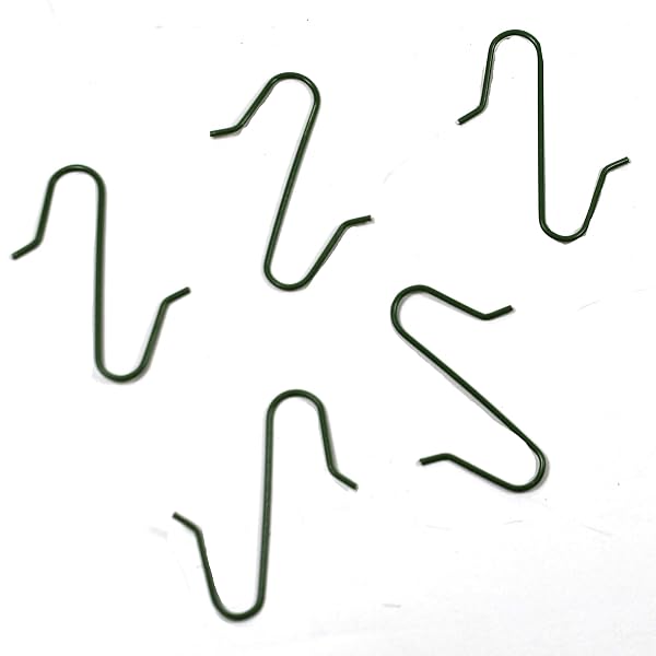Old World Christmas Box of 100 Green Ornament Hangers 1441 Decoration Hooks