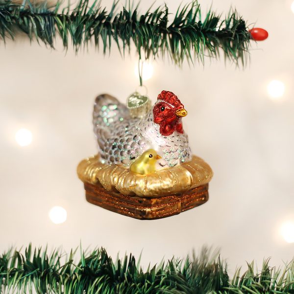 Old World Christmas - Hen On Nest - 16062
