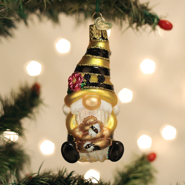 Old World Christmas - Bee Happy Gnome - 24226
