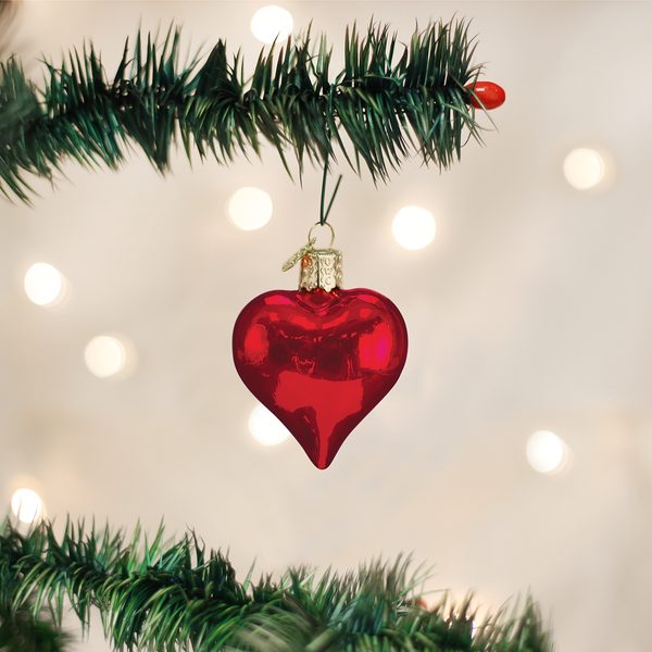 Old World Christmas - Shiny Red Heart - 30009