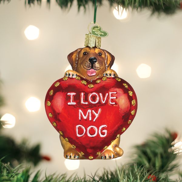 Old World Christmas - I Love My Dog - 30052