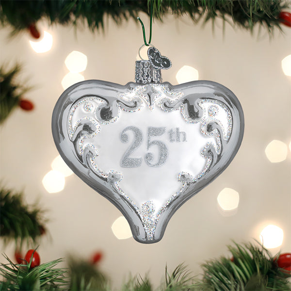 Old World Christmas - 25th Anniversary Heart - 30055