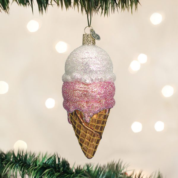 Old World Christmas - Ice Cream Cone - 32028