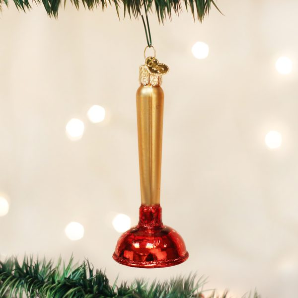 Old World Christmas - Toilet Plunger - 32193