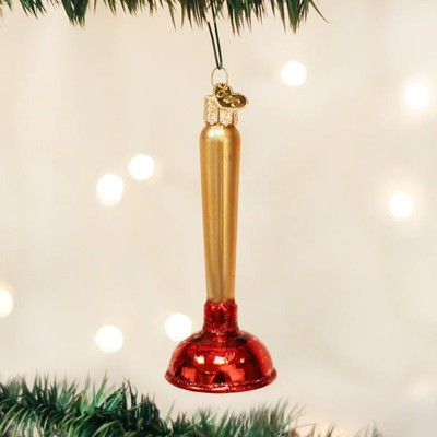 Old World Christmas - Toilet Plunger - 32193