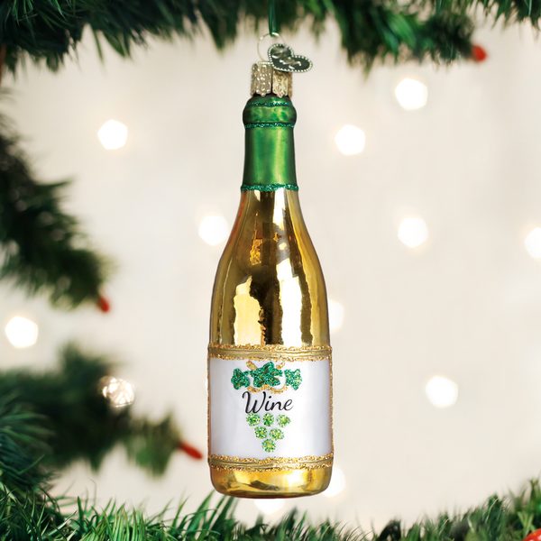 Old World Christmas - White Wine Bottle - 32303