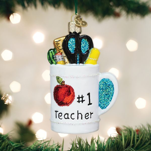 Old World Christmas - Best Teacher Mug - 32318