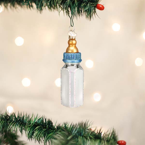 Old World Christmas - Boy Baby Bottle - 32497