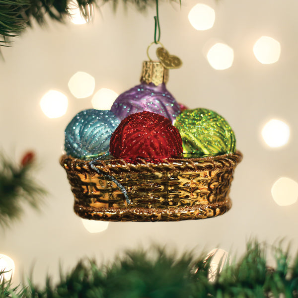 Old World Christmas - Basket Of Yarn - 32530