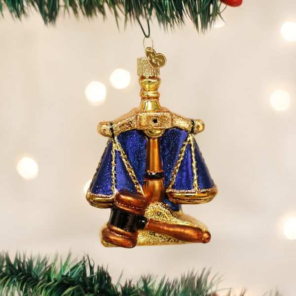 Old World Christmas - Scales Of Justice - 36160