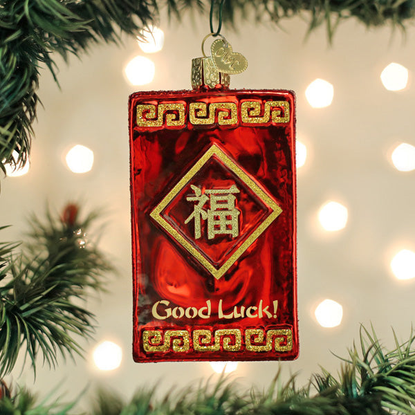 Old World Christmas - Lucky Red Envelope - 36303