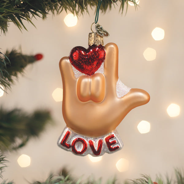 Old World Christmas - Love Sign Language - 36340