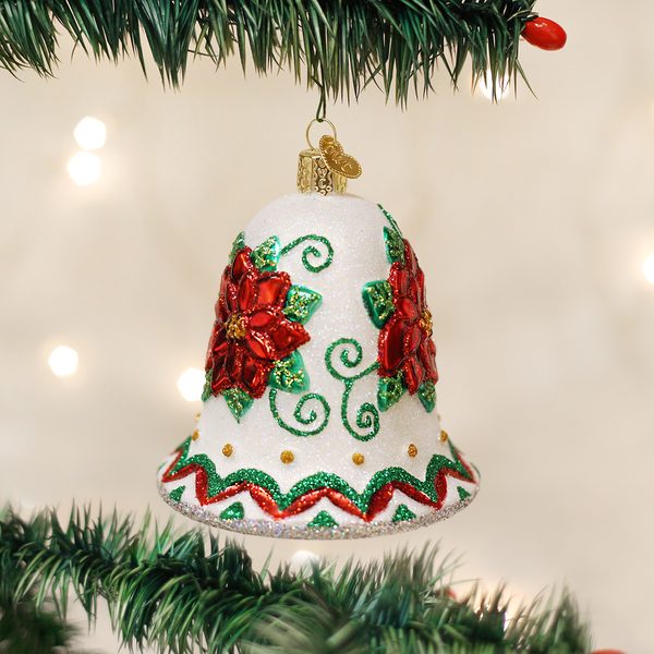 Old World Christmas - Poinsettia Bell - 38041