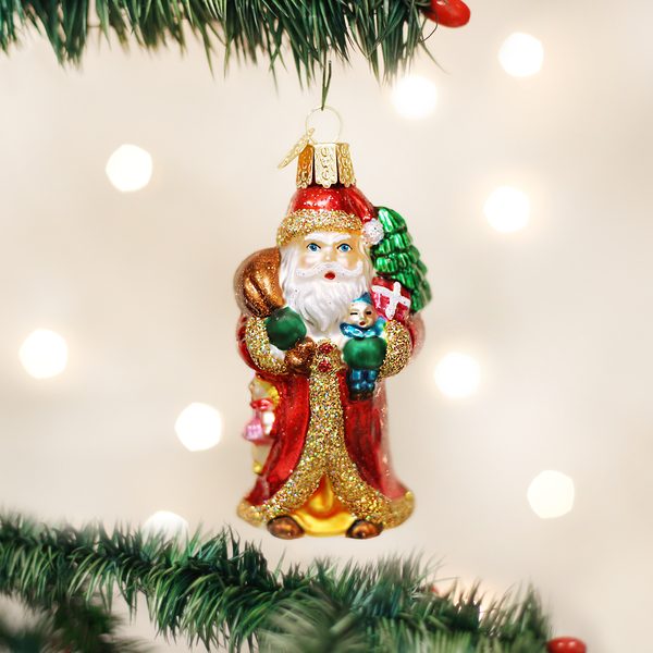 Old World Christmas - Father Christmas w Gifts - 40040