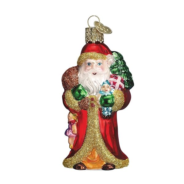 Old World Christmas - Father Christmas w Gifts - 40040