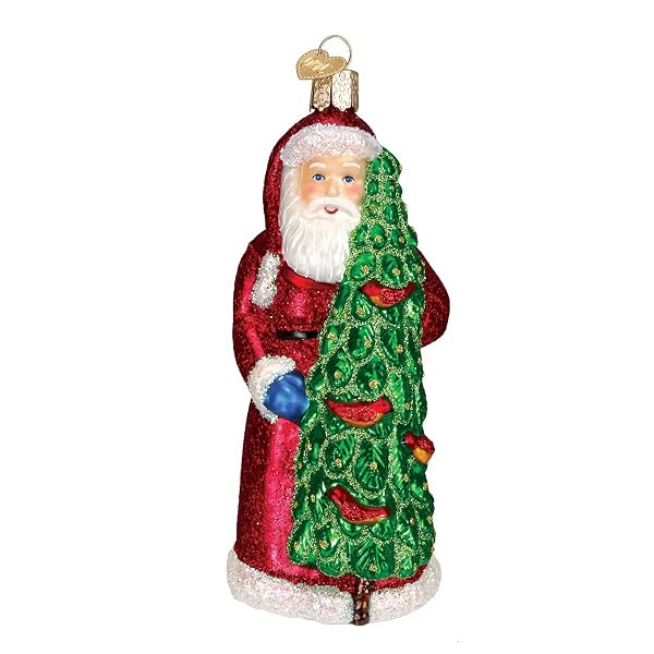 Old World Christmas - Santa With Calling Birds - 40196