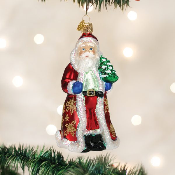 Old World Christmas - Glistening Santa - 40249
