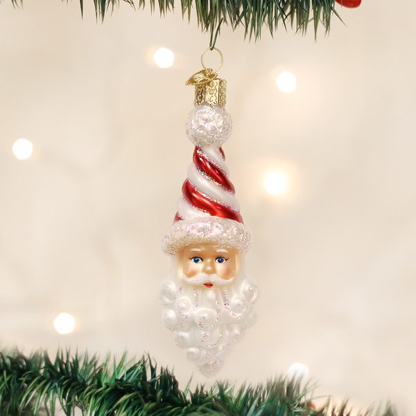 Old World Christmas - Peppermint Twist Santa - 40269