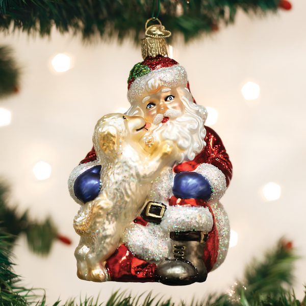 Old World Christmas - Santa's Puppy Love - 40293