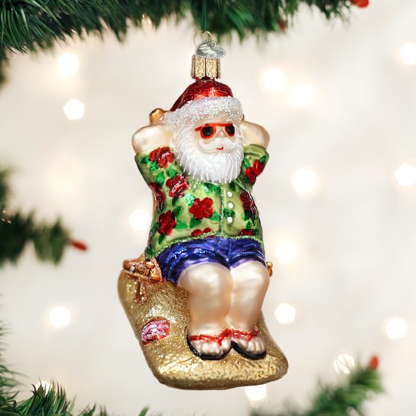 Old World Christmas - Sunning Santa - 40295