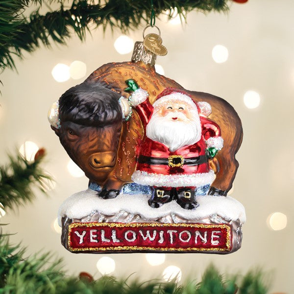 Old World Christmas - Santa With Bison - 40305