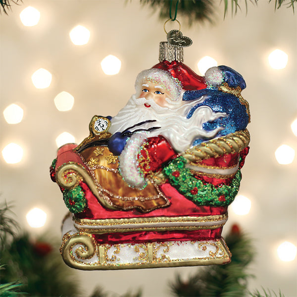 Old World Christmas - Santa In Sleigh - 40306