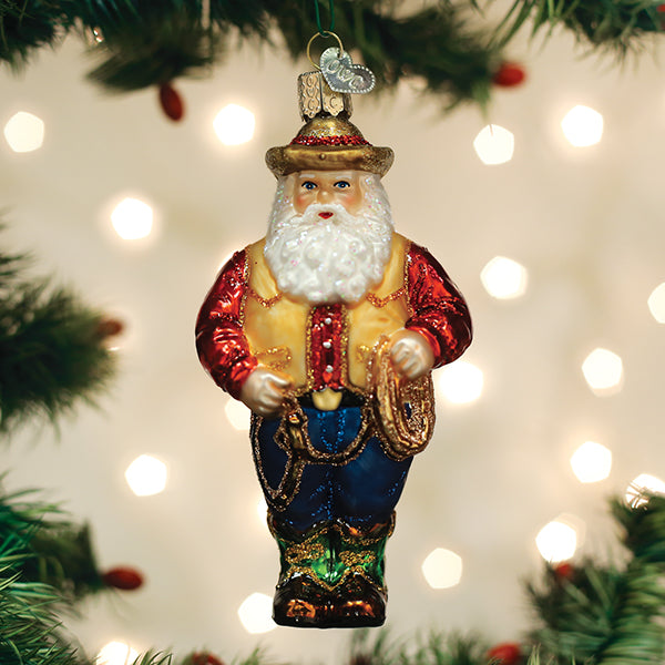 Old World Christmas - Western Santa - 40312