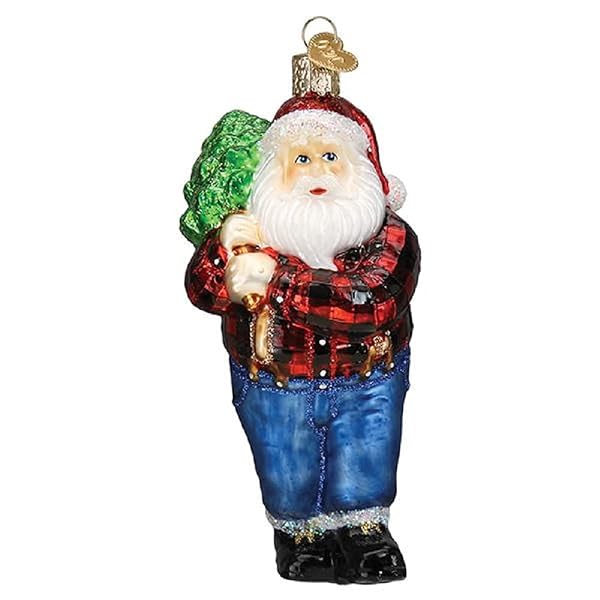 Old World Christmas - Ornaments Lumberjack Santa - 40318