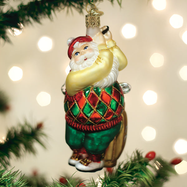 Old World Christmas - Golfing Santa - 40329