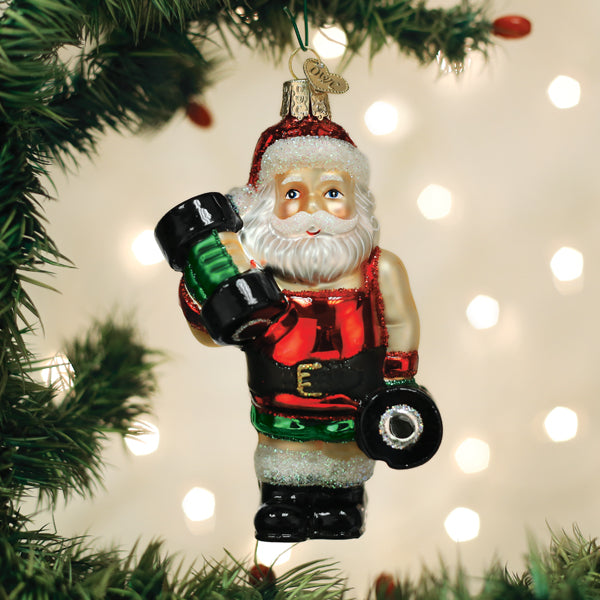 Old World Christmas - Bodybuilder Santa - 40331