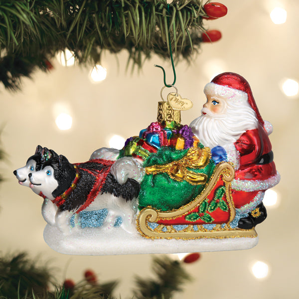 Old World Christmas - Santa's Dog Sled - 40338